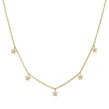 Collier Étoiles Argent...