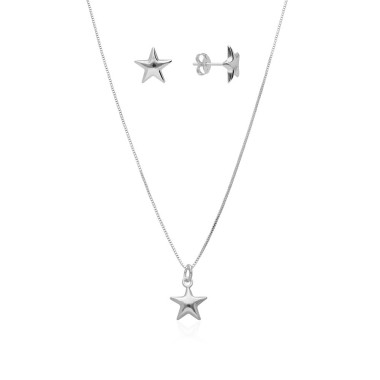 Set Stelle Argento 925