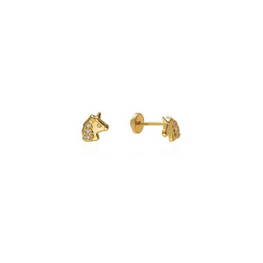 BOUCLES D´OREILLE OR 9 CTS