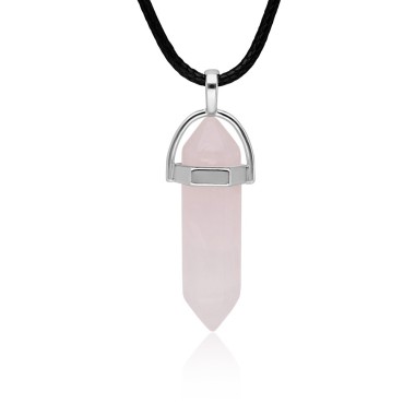 Collier Quartz Rose Naturel