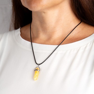 Collier Quartz Citrine Naturel