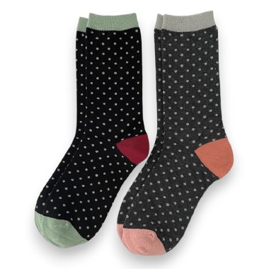 Pack 2 paires Chaussettes Pois