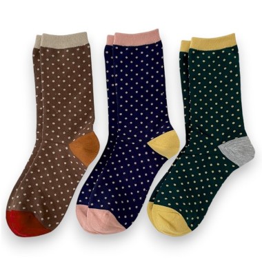 Pack 3 paires Chaussettes Pois