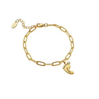 Pulsera Pies Bebé Acero 316 L