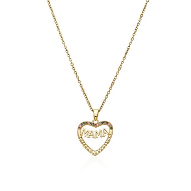 Collier Mama Coeur Acier 316 L