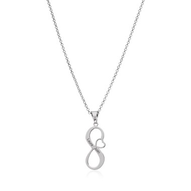 Collier Infini et Coeur en...