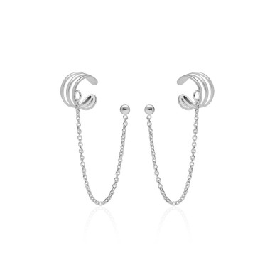 Pendientes Ear Cuff Cadena...