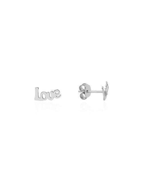 Pendientes Love Plata Ley 925.